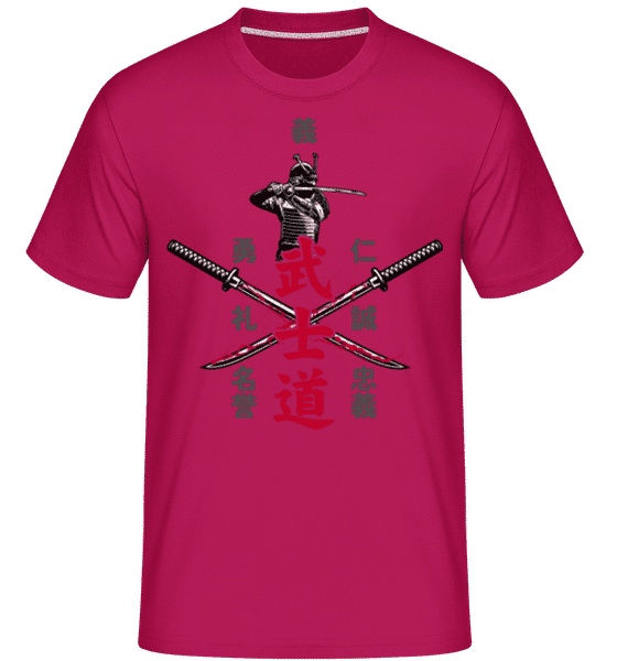 Aperçu: Bushido - T-Shirt Shirtinator homme - Magenta - Devant