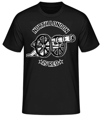 Arsenal Football North London Red League - Men's Basic T-Shirt - Black - Front