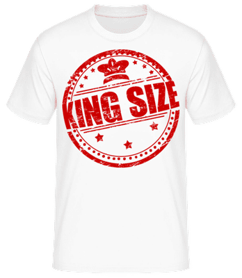 King Size Logo - T-shirt standard Homme - Blanc - Devant