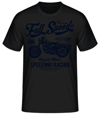 Full Speed - Pánské basic tričko - Černá - Napřed