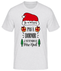 Je N'arrive Pas À Dormir - T-shirt standard Homme - Gris chiné - Devant