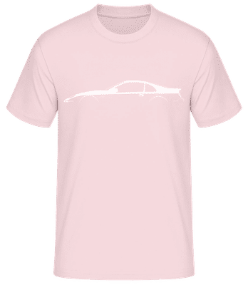 'Nissan 300ZX (Z32)' Silhouette - T-shirt standard Homme - Rose - Devant