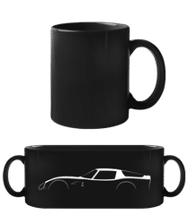 'Alfa Romeo Giulia TZ2' Silhouette · Schwarze Tasse