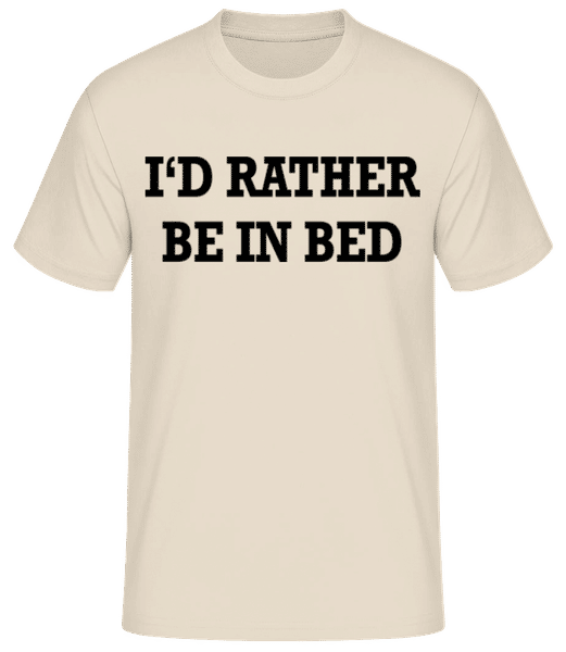 Aperçu: I'd Rather Be In Bed - T-shirt standard Homme - Crème - Devant