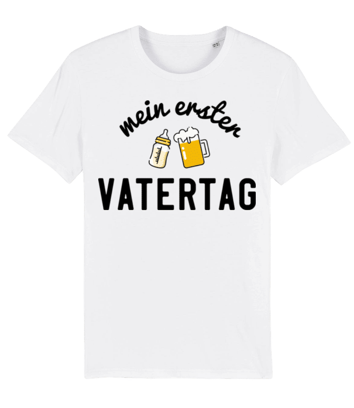 Vorschau: Mein Erster Vatertag - Männer Bio T-Shirt Stanley Stella 2.0 - Weiß - Vorne