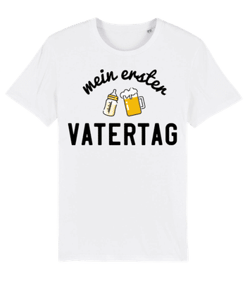 Mein Erster Vatertag - Männer Bio T-Shirt Stanley Stella 2.0 - Weiß - Vorne