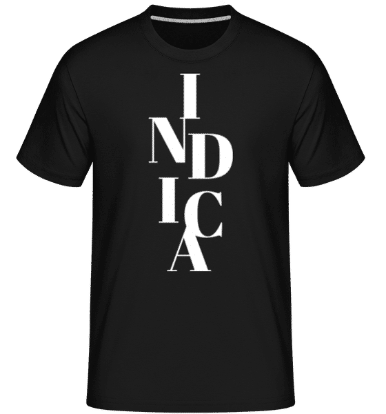 Aperçu: Cannabis Indica -  T-Shirt Shirtinator homme - Noir - Devant