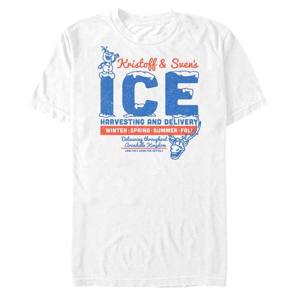 Aperçu: Disney - La Reine des neiges - Olaf Ice Man - Homme T-shirt - Blanc - Devant