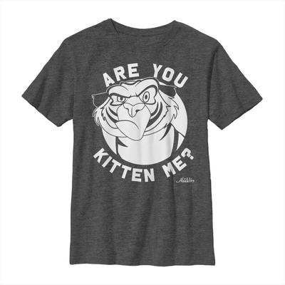 Disney - Aladdin - Rajah Angry - Kinder T-Shirt - Anthrazit meliert - Vorne