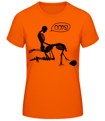 Squelette Sex - T-shirt femme B&C - Orange - Devant