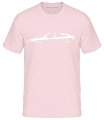 'BMW X6 M (F86)' Silhouette - Pánské basic tričko - Růžová - Napřed