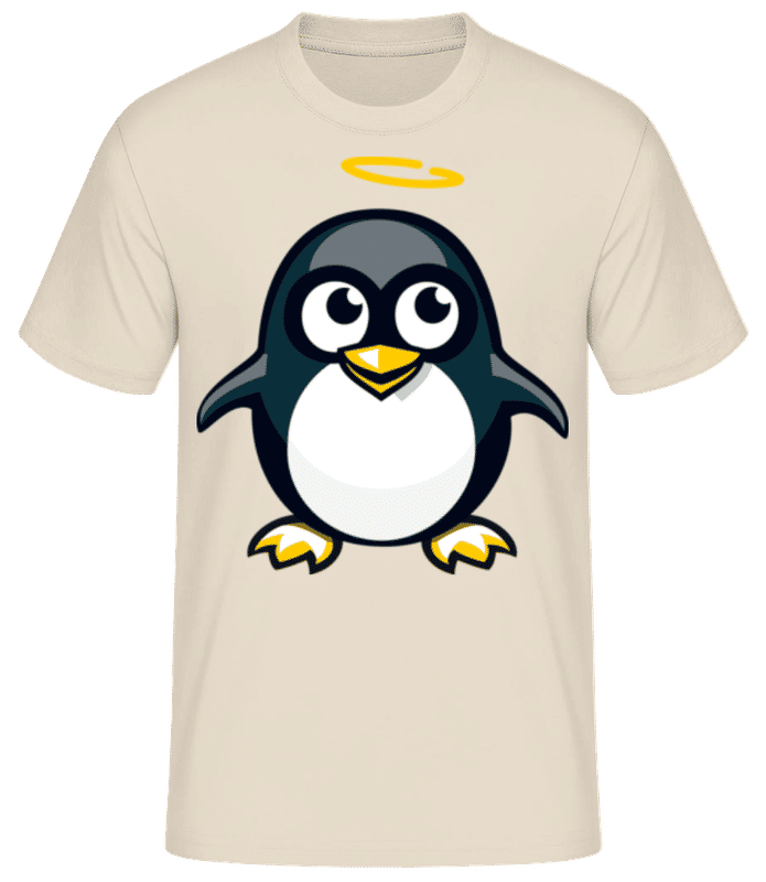 Preview: Angel Penguin - Men's Basic T-Shirt - Cream - Front