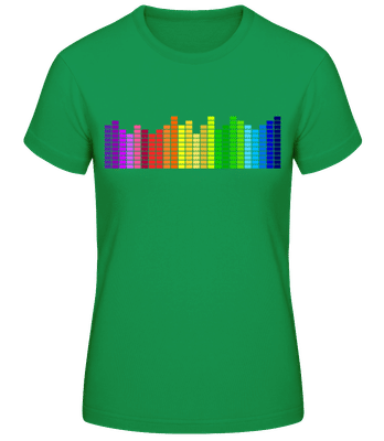 Regenbogen Soundbars - Frauen T-Shirt B&C - Irischgrün - Vorne
