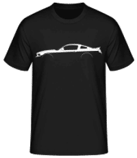 'Ford Mustang Leguna Seca' Silhouette - Männer Basic T-Shirt - Schwarz - Vorne