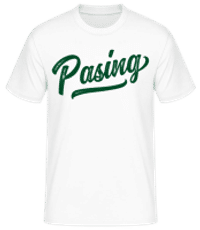 Pasing Swoosh - Männer Basic T-Shirt - Weiß - Vorne