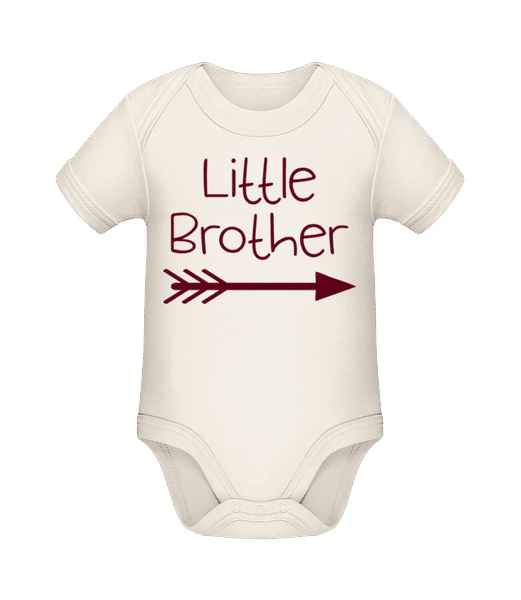 Aperçu: Little Brother - Body manches courtes bio - Crème - Devant