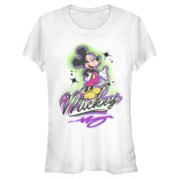 Disney - Mickey Mouse - Mickey Airbrush - Women's T-Shirt - White - Front
