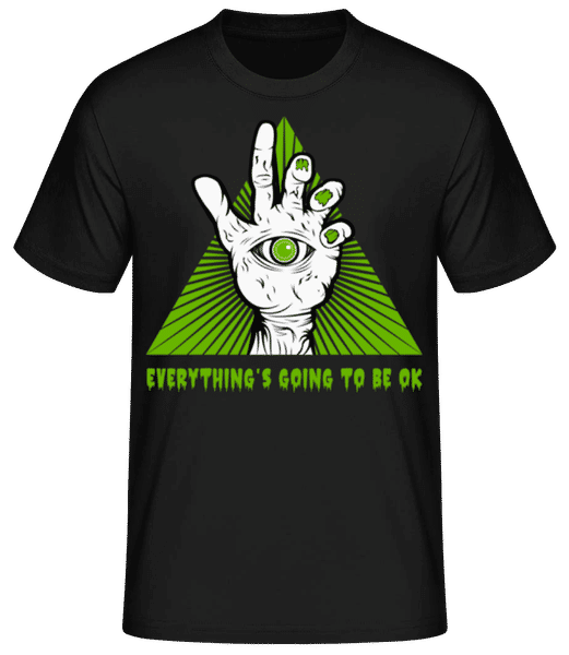 Aperçu: Everything's Going To Be Ok - T-shirt standard Homme - Noir - Devant