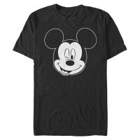 Disney Classics - Mickey Mouse - Mickey Let Me Sleep Outline - Men's T-Shirt - Black - Front