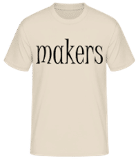 Trouble Makers Partner 2 von 2 - Pánske basic tričko - Krémová - Predné