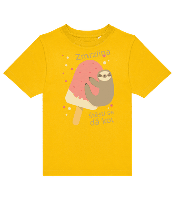 Zmrzlina Štěstí Se Přece Dá Koupit - Dětské tričko B&C - Žlutá - Napřed