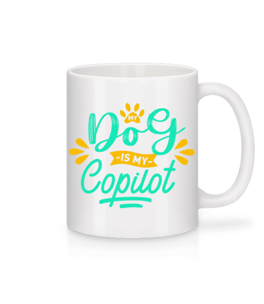 Preview: My Dog Is My Copilot - Mug - White - Front