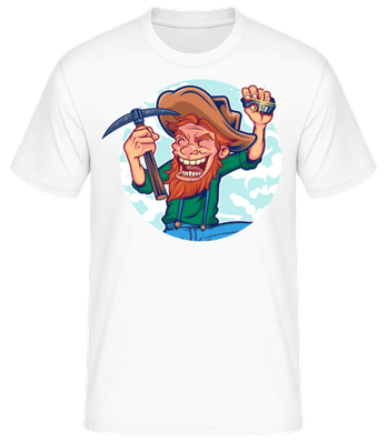 Gold Miner - Männer Basic T-Shirt - Weiß - Vorne