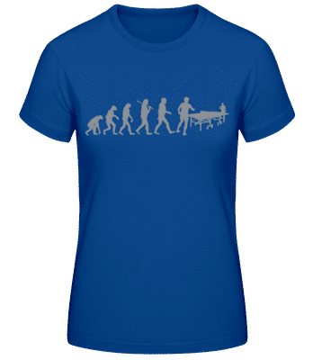 Évolution De Ping Pong - T-shirt standard Femme - Bleu royal - Devant