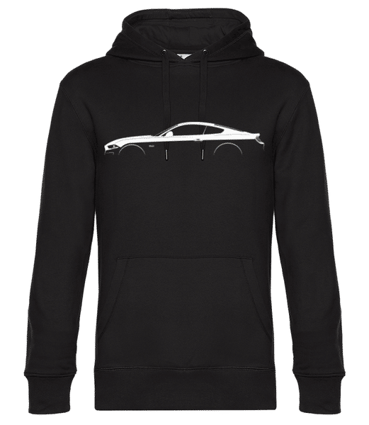 'Ford Mustang GT 2018' Silhouette - Sweat à capuche premium Unisexe - Noir - Devant