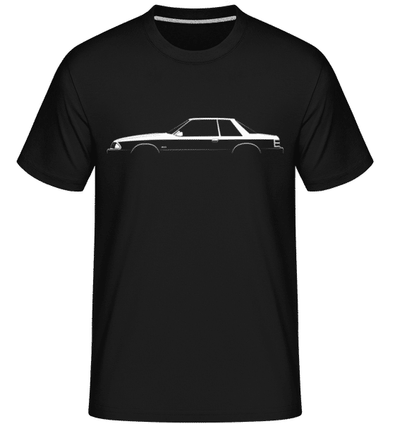 Aperçu: 'Ford Mustang LX 5.0 (1989)' Silhouette -  T-Shirt Shirtinator homme - Noir - Devant