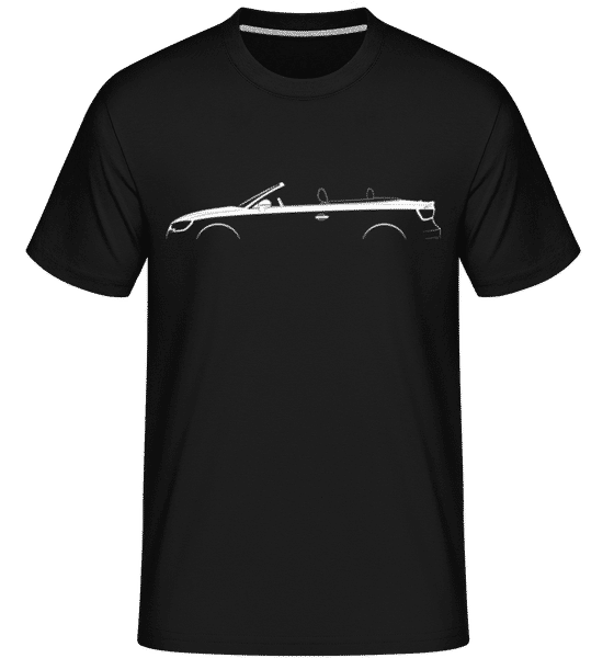 Preview: 'Audi A3 Cabriolet (8V)' Silhouette - Shirtinator Men's T-Shirt - Black - Front