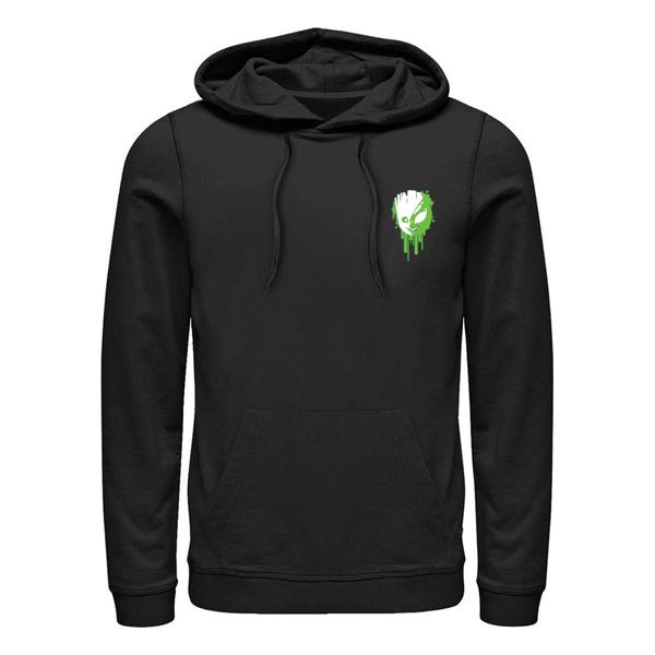 Aperçu: Marvel - Groot Venomized Badge - Unisex Sweat à capuche - Noir - Devant
