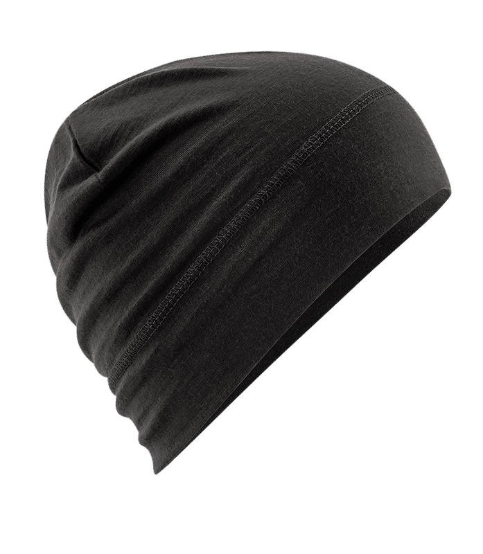 Náhľad: Merino čiapka - Čierna - Za