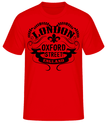 London England Icon - Men's Basic T-Shirt - Red - Front
