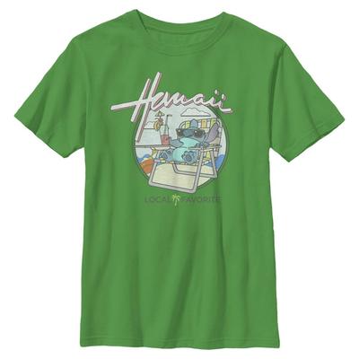 Disney - Lilo & Stitch - Stitch Local Favorite - Kids T-Shirt - Kelly green - Front