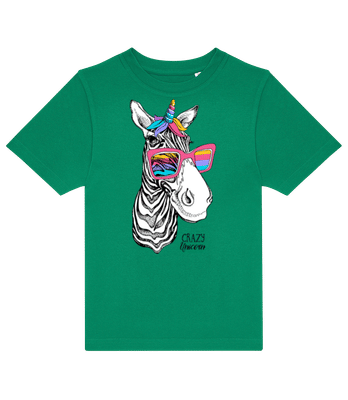 Crazy Unicorn - Camiseta niño B&C - Verde irlandés - delante