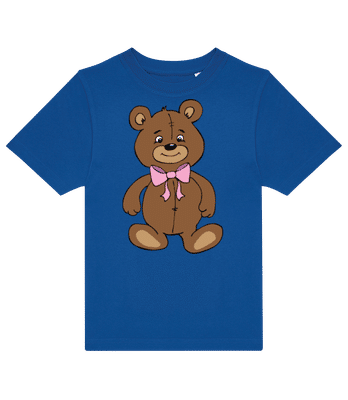 Teddy Bear With Bow - Kids B&C T-Shirt - Royal blue - Front