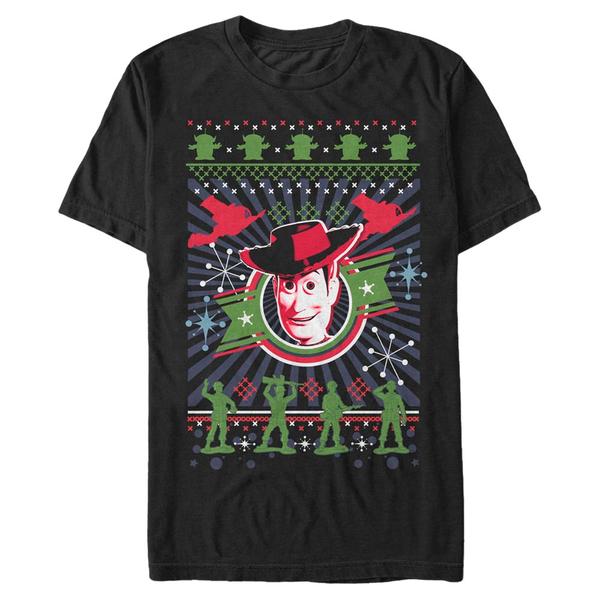 Aperçu: Disney - Toy Story - Woody Winter Stitches - Christmas - Homme T-shirt - Noir - Devant Aperçu: Disney - Toy Story - Woody Winter Stitches - Christmas - Homme T-shirt - Noir - Devant