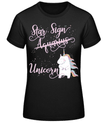 Star Sign Unicorn Aquarius · Camiseta básica de mujer