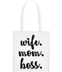Motif Wife Mom Boss - Tote Bag - White - Front