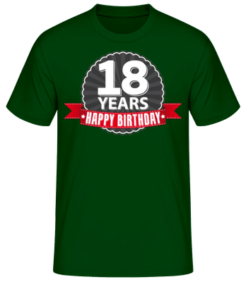 18 Years Birthday - Men's Basic T-Shirt - Bottle green - Front