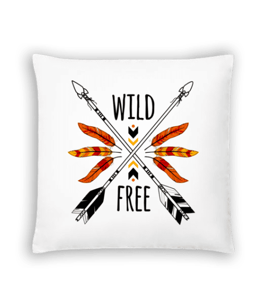 Aperçu: Wild And Free Logo - Coussin - Blanc - Devant