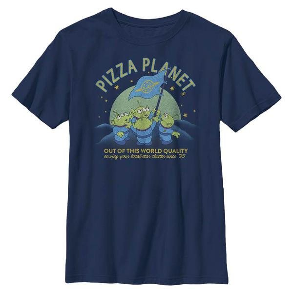 Aperçu: Disney - Toy Story - Aliens Alien on the Moon - Enfant T-shirt - Bleu marine - Devant
