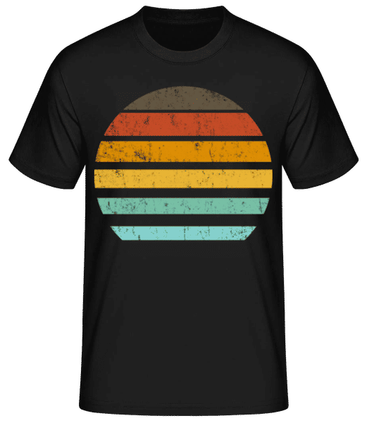 Preview: Retro Sunset 3 - Men's Basic T-Shirt - Black - Front