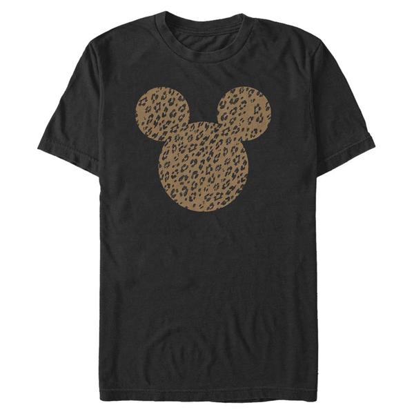 Aperçu: Disney - Mickey Mouse - Mickey Mouse Cheetah Mouse - Homme T-shirt - Noir - Devant