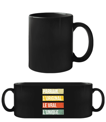 Parrain L'original Le Vrai L'unique - Tasse Noire - Noir - Devant