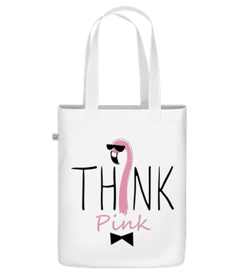 Think Pink - Bio Tasche - Weiß - Vorne