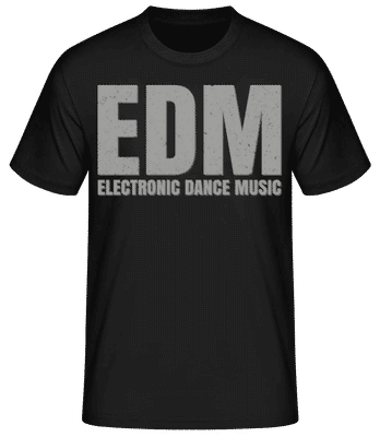 EDM Electronic Dance Music - Männer Basic T-Shirt - Schwarz - Vorne