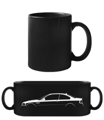 'BMW M3 Coupe E46' Silhouette · Schwarze Tasse
