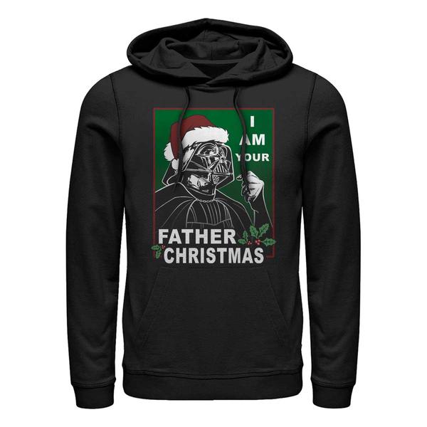 Aperçu: Star Wars - Darth Vader Vader Father Christmas - Christmas - Unisex Sweat à capuche - Noir - Devant